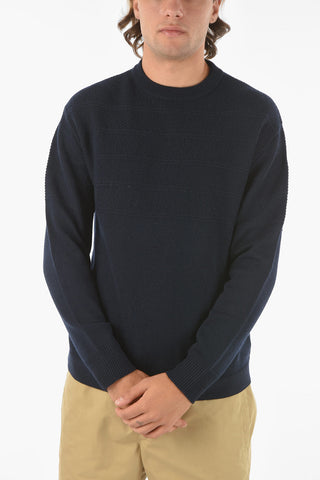 Solid Color Wool Blend PARKER Crew-Neck Sweater
