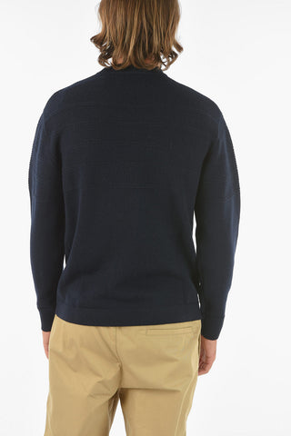 Solid Color Wool Blend PARKER Crew-Neck Sweater