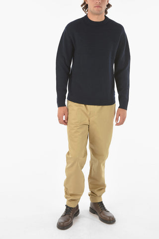 Solid Color Wool Blend PARKER Crew-Neck Sweater