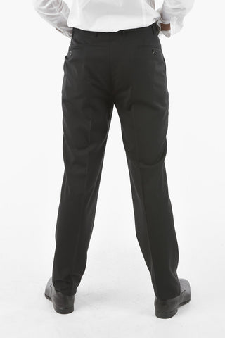 CC COLLECTION Virgin-wool CERIMONY RIGHT Suit with Satin Peak Lapel
