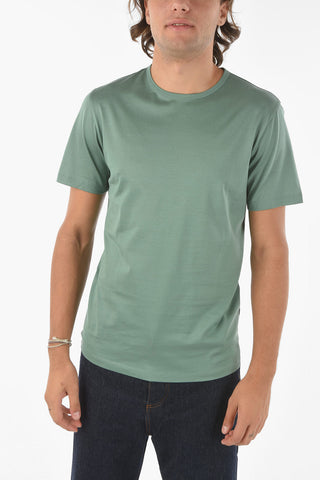 T-shirt Girocollo PRECISE in Cotone a Tinta unita