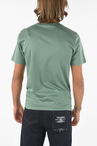 T-shirt Girocollo PRECISE in Cotone a Tinta unita