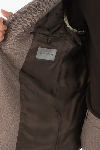 Virgin Wool ACADEMY Suit with Peak Lapel