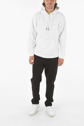 Felpa MIDDLEFINGERS B&W con Cappuccio e Maxi Tasca a Toppa Frontale