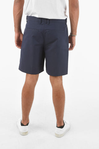 Belt Loops Single Pleated Shorts