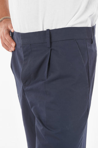 Belt Loops Single Pleated Shorts