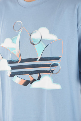 Frontal Printed SUMMER TREFOIL Crew-neck T-shirt