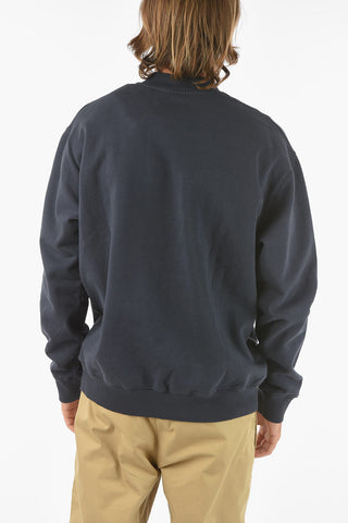 Solid Color Cotton NORSBRO Crew-Neck Sweatshirt