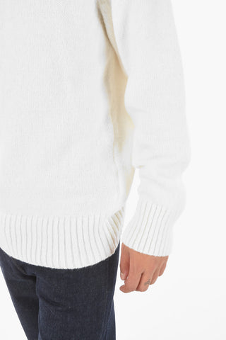 maglia collo alto a tinta unita