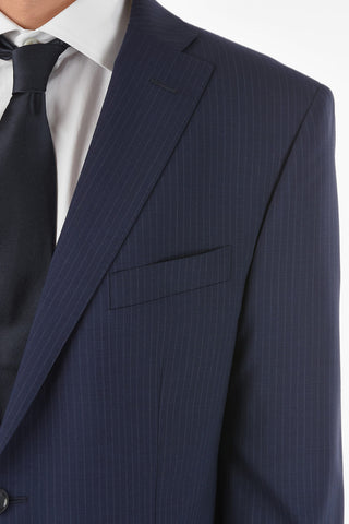 CC COLLECTION Virgin Wool Blend RESET Pinstriped Suit