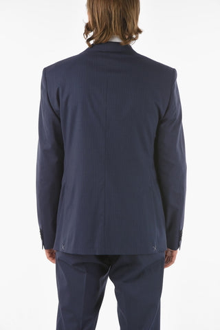 CC COLLECTION Virgin Wool Blend RESET Pinstriped Suit