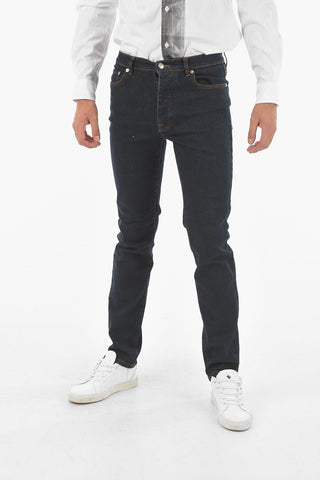 17cm Visible Stitchings 5 Pockets Jeans