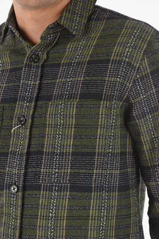 Overshirt WALTONES O con Motivo Tartan
