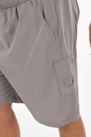 Shorts in Nylon Stretch con Elastico in Vita