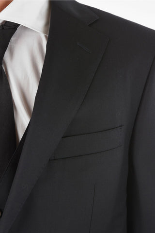 center vent notch lapel CERIM.ACADEMY 3 piece waistcoat suit