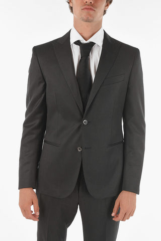 CC COLLECTION side vents peak lapel CERIM.RESET 3 piece waistcoat suit