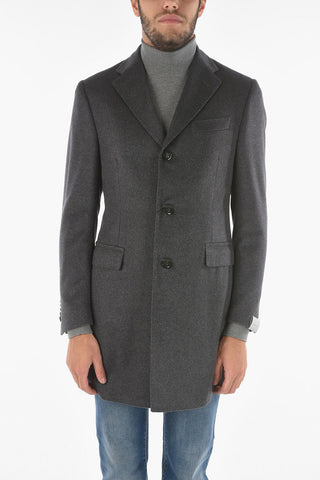 Cappotto in Cashmere con Tasche con Aletta