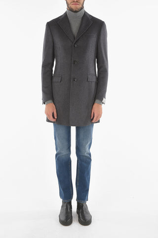 Cappotto in Cashmere con Tasche con Aletta