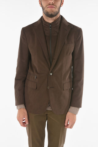 ID Cotton Blazer with Removable Chest Piece