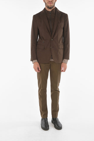 ID Cotton Blazer with Removable Chest Piece