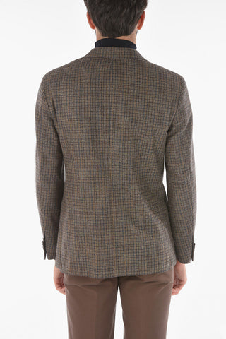 CC COLLECTION Houndstooth Wool and Cashmere RIGHT Blazer