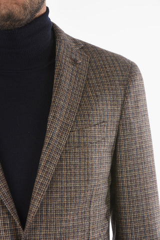 CC COLLECTION Houndstooth Wool and Cashmere RIGHT Blazer