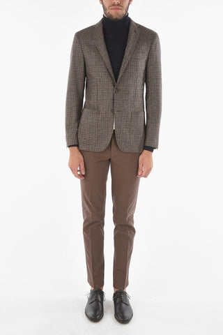 CC COLLECTION Houndstooth Wool and Cashmere RIGHT Blazer