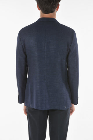 CC COLLECTION Giacca Hopsack RIGHT in Lana e Seta