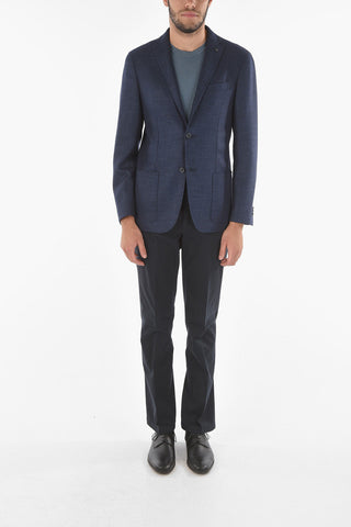 CC COLLECTION Giacca Hopsack RIGHT in Lana e Seta
