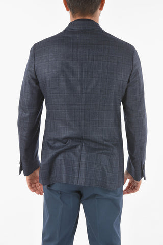 ID District Check Blazer with Removable Chest Piece