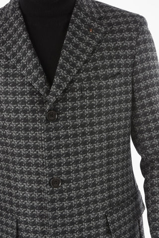 CC COLLECTION Cappotto Pied de Poulé in Lana e Cashmere