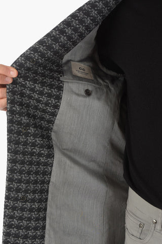 CC COLLECTION Cappotto Pied de Poulé in Lana e Cashmere