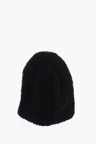 Beanie a tinta unita in finta pelliccia