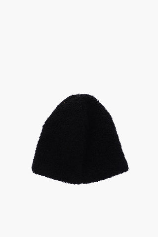 Beanie a tinta unita in finta pelliccia