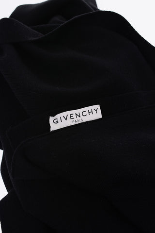 Wool Scarf with Logo-Embroidery