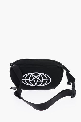 Contrasting Embroidered Nylon Bum Bag