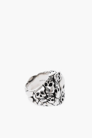 brass MULTI SKULL ring