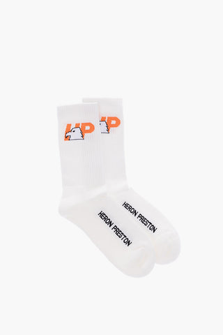 logo embroidered stretch socks