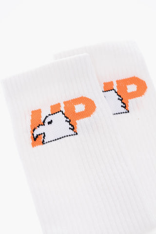 logo embroidered stretch socks