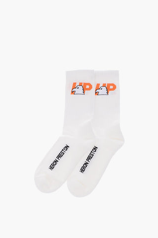 logo embroidered stretch socks