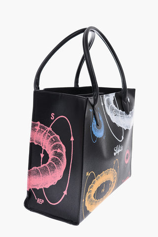 faux leather ANTI GRAVITY tote bag