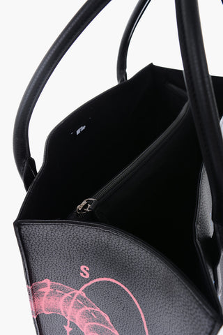 faux leather ANTI GRAVITY tote bag