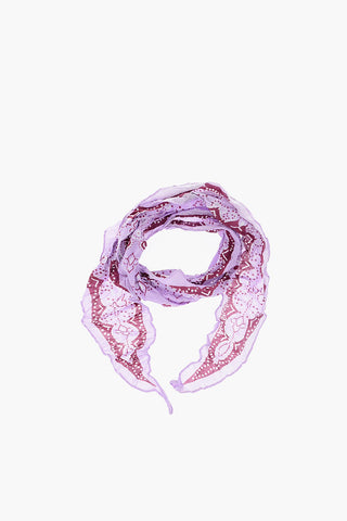Paisley patterned cotton and silk foulard