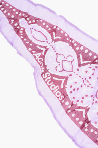 Paisley patterned cotton and silk foulard