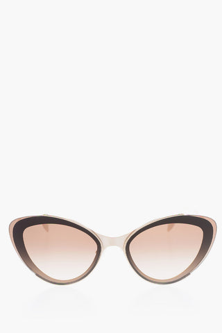 metal frame cat-eye sunglasses
