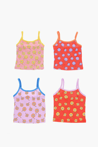Set di 7 tank top stampate