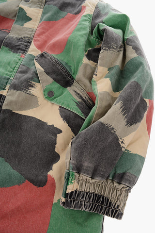 Camouflage Denim padded Jacket