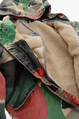 Camouflage Denim padded Jacket