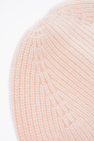 ribbed cashmere beanie