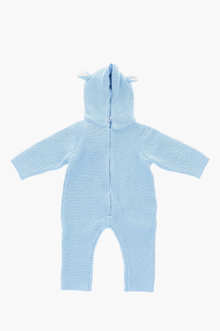 Knitted DOGGY Rompersuit with Hood